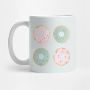 Mint and pink Christmas donuts Mug